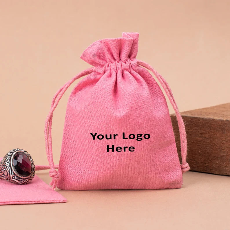 Cotton Drawstring Pouch | Jewelry &amp; Gift Packaging Bag