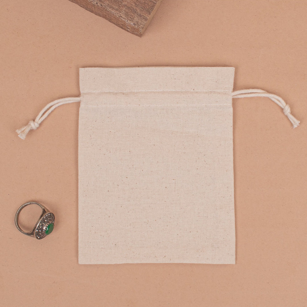 Pack of 20 – Cotton Drawstring Pouch | Jewelry &amp; Gift Packaging Bag