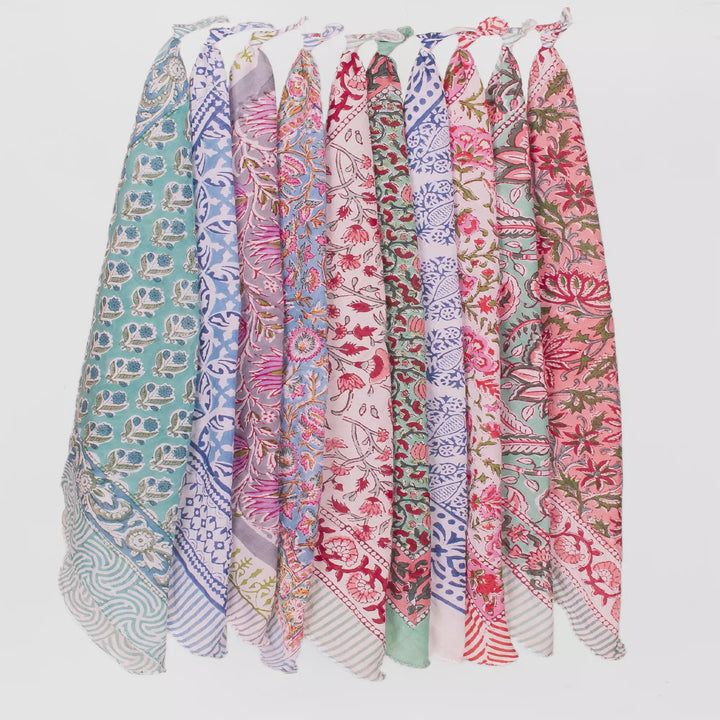Set of 10 – Cotton Bandanas | Everyday Head Scarf