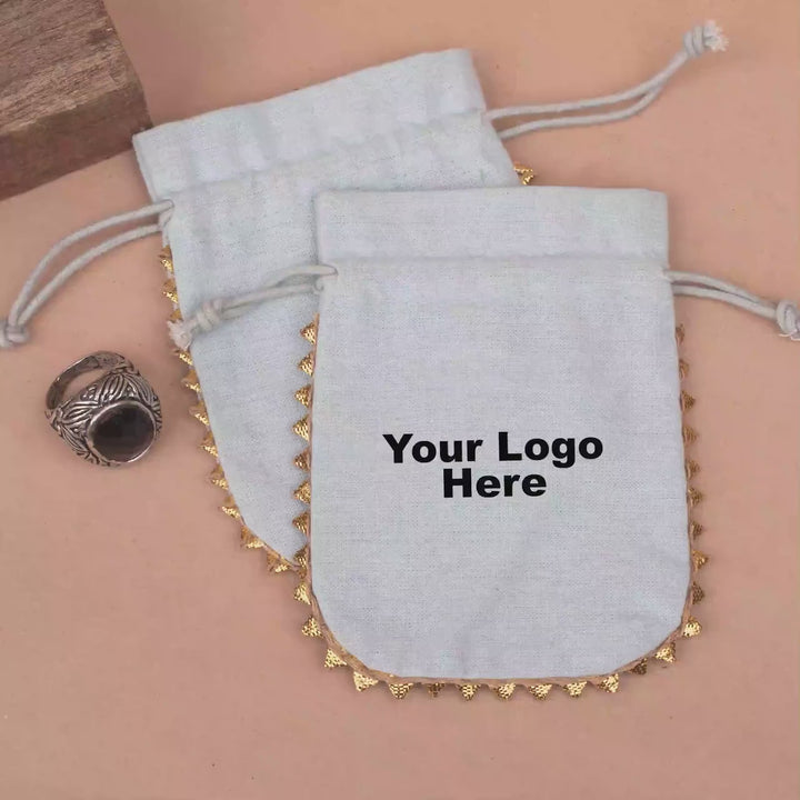 Designer Drawstring Pouch | Jewelry &amp; Gift Packaging Bag