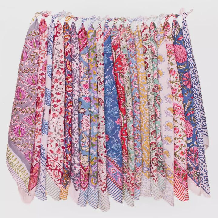 Set of 20 – Boho Cotton Bandanas | Everyday Head Scarf
