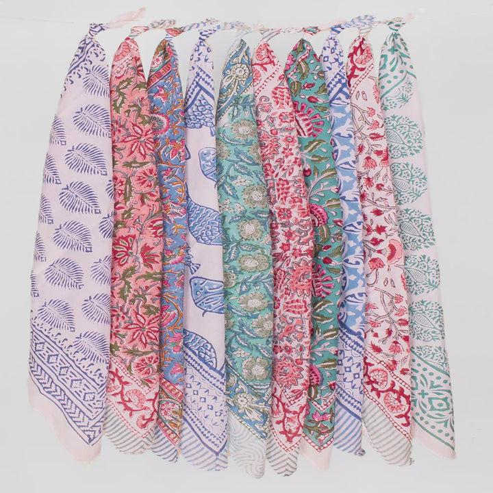 Set of 10 – Handmade Cotton Bandanas | Everyday Head Scarf