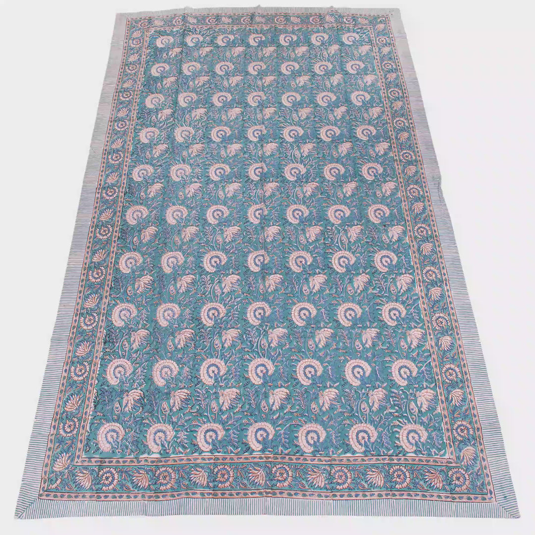 Boho Cotton Tablecloth 60x90 | Boho Table Cover