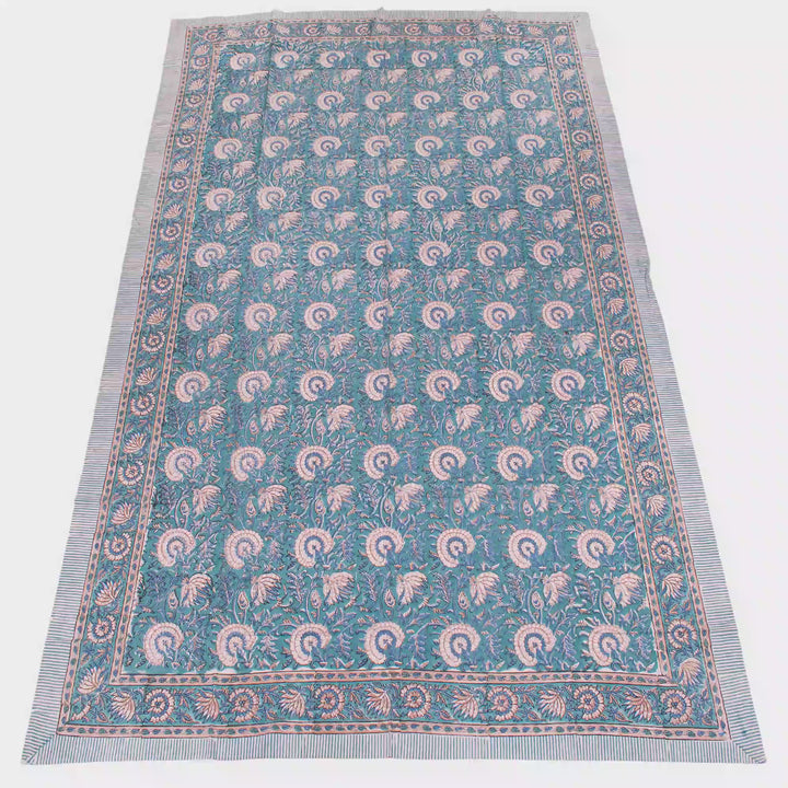 Boho Cotton Tablecloth 60x90 | Boho Table Cover
