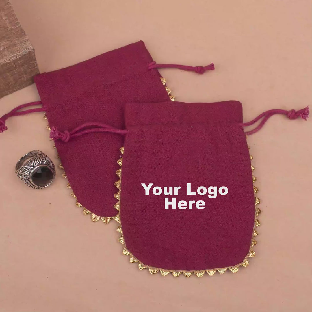 Designer Drawstring Pouch | Jewelry &amp; Gift Packaging Bag