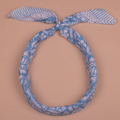 Extra Large Cotton Bandana – 40x40 Boho Wrap, Hair Scarf