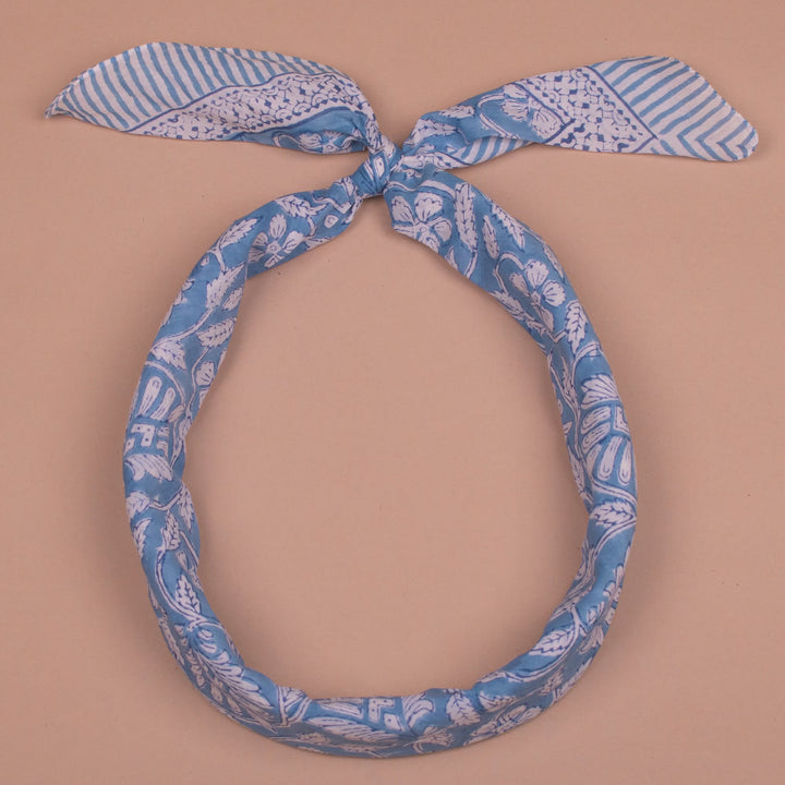 Boho Cotton Bandana 40x40 | Large Boho Neck Scarf &amp; Head Wrap